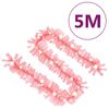 vidaXL Christmas Garland with LED Lights 5 m Pink
