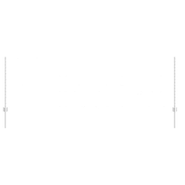 vidaXL Fence Post 5 pcs Silver 100 cm Steel