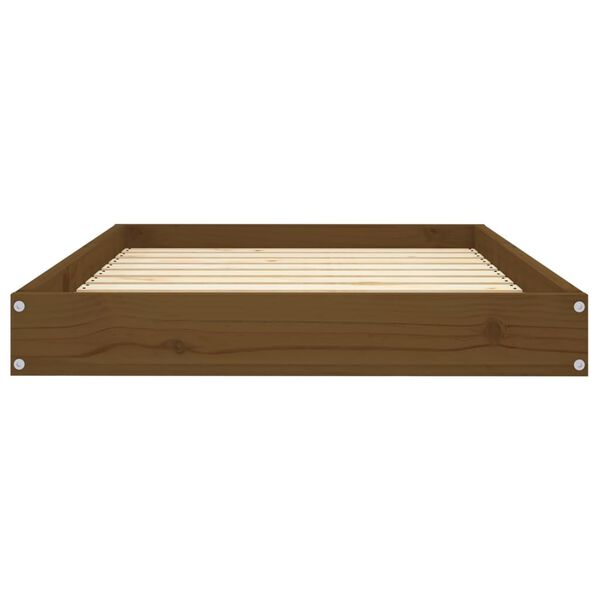vidaXL Dog Bed Honey Brown 91.5x64x9 cm Solid Wood Pine