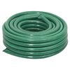 vidaXL Garden Hose with Fitting Set Green 0.75" 100 m PVC