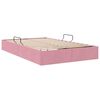 vidaXL Storage Bed with Mattress with Storage Pink 120 x 200 cm Velvet
