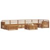 vidaXL Sofa Sets 8 pcs Natural Solid Acacia Wood