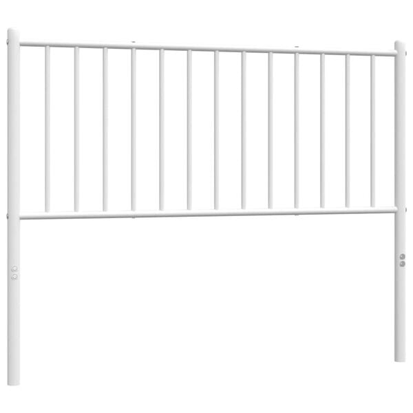 vidaXL Metal Replace Headboard White 107 cm