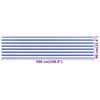 vidaXL Balcony Screen Blue and White 90x500 cm HDPE