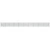 vidaXL Chain Link Fence with Spike Anchors Green 2.2x25 m