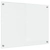 vidaXL Kitchen Backsplash Transparent 80 x 60 cm Tempered Glass