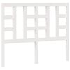 vidaXL Bed Headboard White 126x4x100 cm Solid Wood Pine