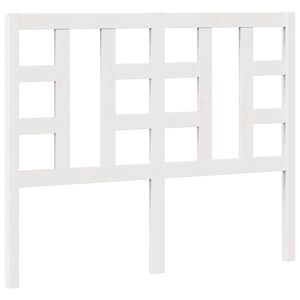 vidaXL Bed Headboard White 126x4x100 cm Solid Wood Pine