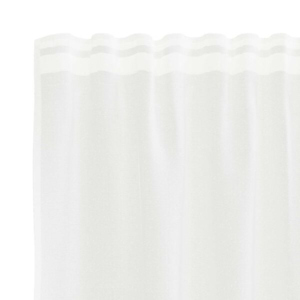 vidaXL Lace Curtain with Curtains Floral White 200 x 400 cm Polyester