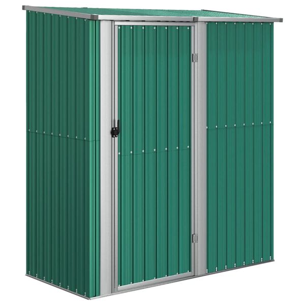 vidaXL Garden Shed Green 180.5x97x209.5 cm Galvanised Steel