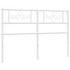 vidaXL Metal Replace Headboard White 150 cm