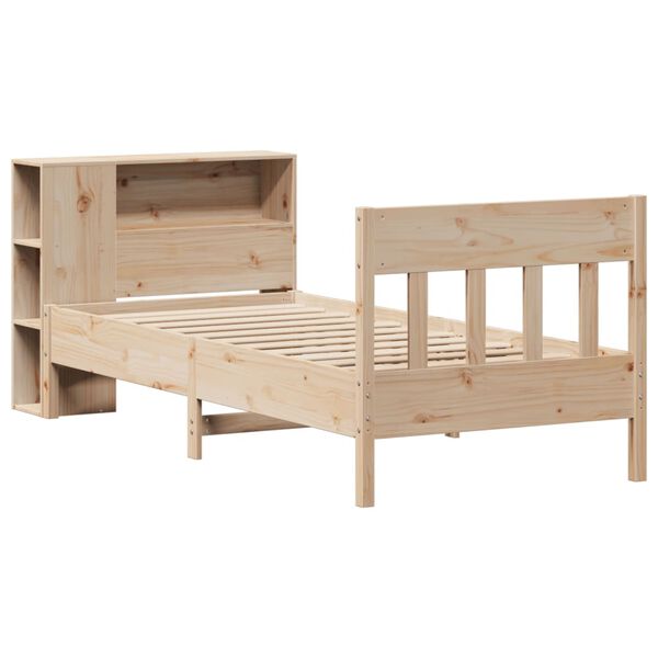 vidaXL Bookcase Bed without Mattress 100x200cm Solid Wood Pine