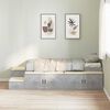 vidaXL Storage Bed Frame Concrete Grey 75 cm Engineered Wood
