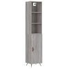 vidaXL Highboard Grey Sonoma 34.5x34x180 cm Engineered Wood