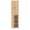 vidaXL Highboard Sonoma Oak 34.5x34x180 cm Engineered Wood