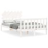 vidaXL Bed Frame without Mattress White 120x200 cm Solid Wood Pine