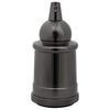 vidaXL Lamp Holders 2 pcs Glossy Black E27