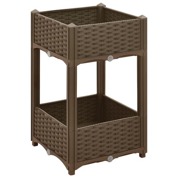 vidaXL Raised Bed 40x40x71 cm Polypropylene