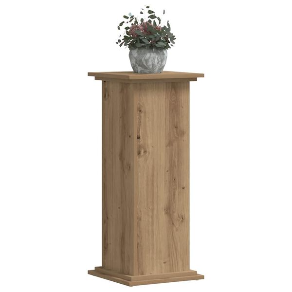 vidaXL Plant Stand Artisan Oak 33x33x80 cm Engineered Wood