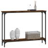 vidaXL Console Table Smoked Oak 100x22.5x75 cm Engineered Wood