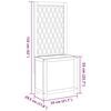 vidaXL Planter with Trellis 55x29.5x132 cm Solid Wood Acacia
