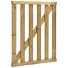 vidaXL Garden Slats Gate Impregnated Pinewood 100x120 cm