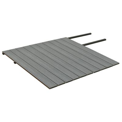 vidaXL WPC Decking Boards with Accessories Brown and Grey 20 m² 2.2 m