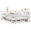 vidaXL Bookcase Bed without Mattress White 150x200cm Solid Wood Pine