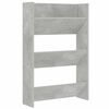 vidaXL Wall Shoe Cabinet Concrete Grey 60x18x90 cm Engineered Wood