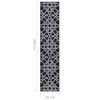 vidaXL Carpet Runner Black 80x400 cm
