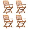 vidaXL 5 Piece Garden Dining Set Solid Wood Acacia