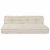 vidaXL Sofa Cushion 2 pcs Cream Fabric