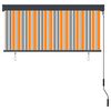 vidaXL Outdoor Roller Blind 140x250 cm Yellow and Blue