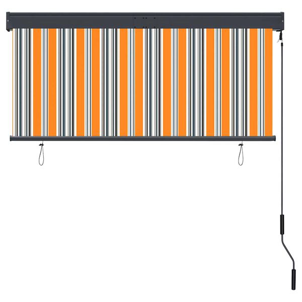 vidaXL Outdoor Roller Blind 140x250 cm Yellow and Blue