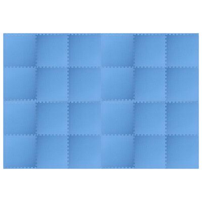 vidaXL Floor Mats 24 pcs 8.64 ㎡ EVA Foam Blue