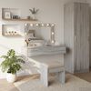 vidaXL Dressing Table Grey 100 x 40 x 70 cm Engineered Wood
