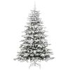 vidaXL Artificial Hinged Christmas Tree White 210 cm PE and PVC