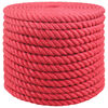 vidaXL Jute Rope 24 mm Red 100% Tossa jute