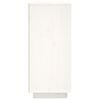 vidaXL Sideboard White 120x35x80 cm Solid Wood Pine