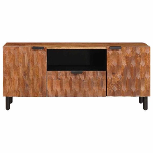 vidaXL TV Cabinet with Drawer Acacia Brown Finish 105 x 33.5 x 46 cm