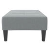 vidaXL Footstool Light Grey 77x55x31 cm Fabric