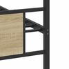 vidaXL Bed Frame without Mattress Sonoma Oak 90x200 cm Engineered Wood