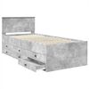 vidaXL Daybed Concrete Grey and Black 100 x 200 cm Engineered Wood