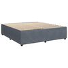 vidaXL Bed Frame without Mattress Dark Grey Super King Velvet