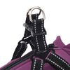 vidaXL Dog Coat with Harness Purple L40 Fleece and Polyester