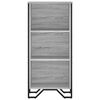 vidaXL Bookcase Grey Sonoma 50x31x106 cm Engineered Wood