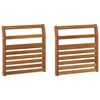 vidaXL Armrest 2 pcs Natural 58.5 x 8 x 60 cm Solid Acacia Wood