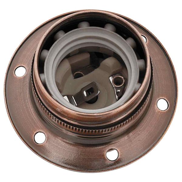 vidaXL Lamp Holders 2 pcs Red Bronze E27