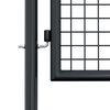 vidaXL Mesh Garden Gate Galvanised Steel 100x150 cm Grey