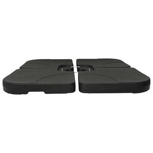 vidaXL Parasol Base | Black | Plastic | 60 L capacity | Heavy Weight Endurance